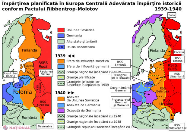 23 august 1939 - 78 de ani de la RAPTUL Basarabiei: Pactul care a ciopârțit România