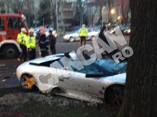FOTO // Accident DEVASTATOR cu un „Lamborghini”! Poliţiştilor nu le-a venit să creadă când au văzut CINE e la volan!