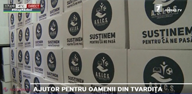 VIDEO // Campania „Susținem pentru că ne pasă”, inițiată de A.S.I.C.S., a ajuns în raionul Taraclia. Circa 400 de persoane nevoieșe din Tvardița au primit cutii cu produse ALIMENTARE de primă necesitate
