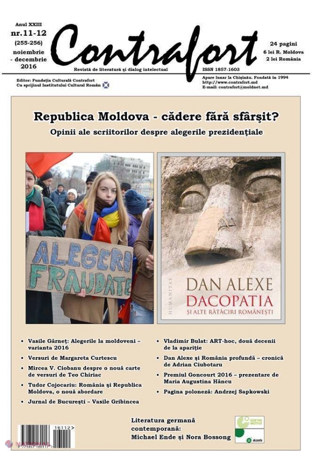 Revista „Contrafort” despre alegerile prezidențiale: „Atâta timp cât Moscova va avea acces direct la procesul politic și electoral din R. Moldova, nu avem cum avansa”