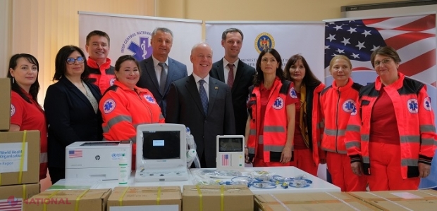 Zeci de electrocardiografe, ventilatoare pulmonare, aparate portabile de ultrasonografie, ultimele o premieră pentru R. Moldova, donate de OMS și SUA: Truse de prim ajutor și consumabile pentru 18 instituții medicale autohtone
