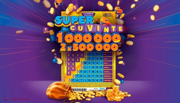 Noul bilet „Super Cuvinte” vă poate face MILIONAR cu un singur cuvânt. Tot ce trebuie să știi despre acest NOU bilet al Loteriei Naționale, cu un fond de premii de circa 25 de milioane de lei