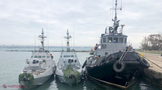 Moscova anunţă returnarea navelor militare ucrainene, capturate anul trecut în Strâmtoarea Kerci