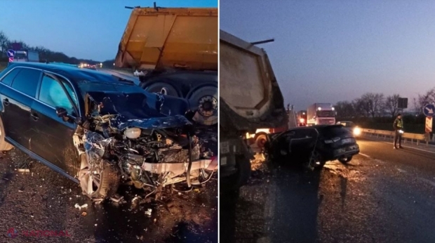 FOTO // Accident cumplit la Peresecina, soldat cu DECESUL unui tânăr de 26 de ani. Un camion a intrat într-un ,,Audi