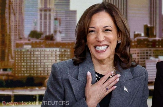 Kamala Harris a băut o bere, în direct, într-o emisiune de televiziune