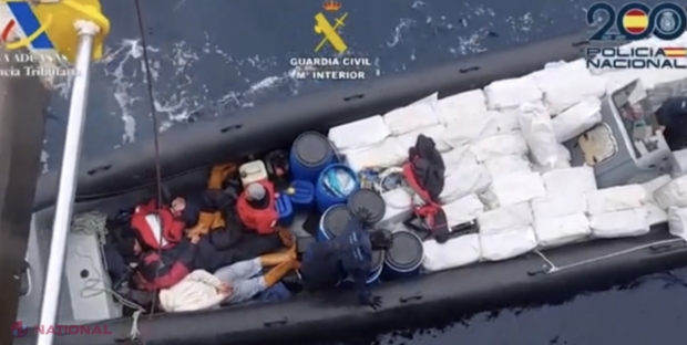 Un cetățean al R. Moldova, considerat unul dintre cei mai PERICULOȘI traficanți de cocaină pe ruta atlantică, a fost capturat lângă Insulele Canare: Transporta peste patru TONE de cocaină 