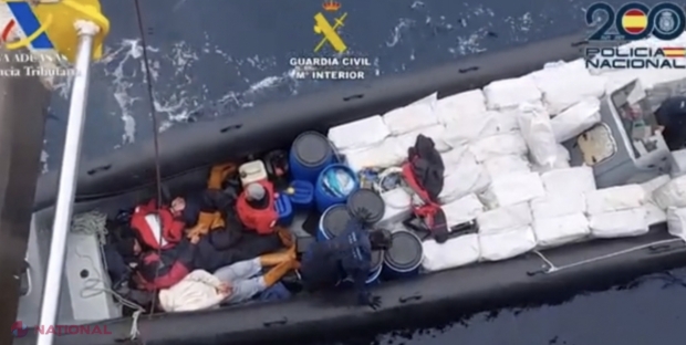 Un cetățean al R. Moldova, considerat unul dintre cei mai PERICULOȘI traficanți de cocaină pe ruta atlantică, a fost capturat lângă Insulele Canare: Transporta peste patru TONE de cocaină