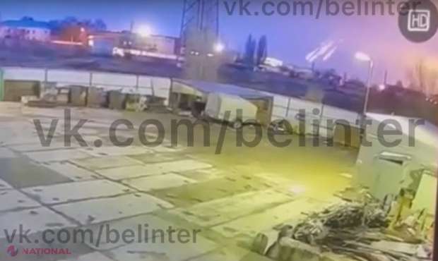 VIDEO // Un depozit de combustibil din Belgorod, localitate rusească de la graniță cu Ucraina, a fost ARUNCAT în aer. Rușii susțin că două elicoptere ucrainene au lansat ATACUL. Momentul a fost surprins de camerele de supraveghere​