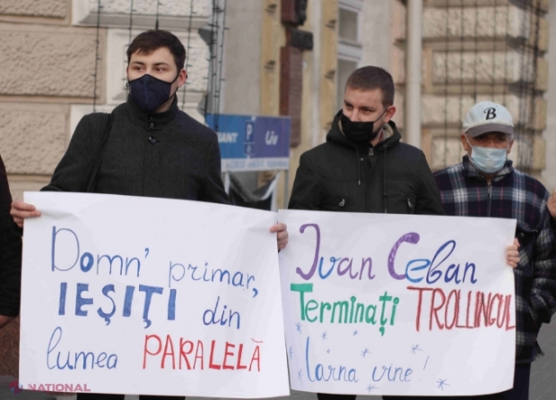 Consilierii municipali ai PAS, PROTEST la Primăria Chișinău: Îl învinuiesc pe primarul Ceban că nu vrea să majoreze compensațiile acordate populației pentru perioada rece a anului