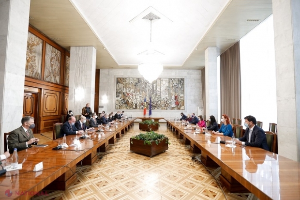 Reprezentanții formatului 3+2 în procesul de reglementare a conflictului transnistrean, la Palatul Republicii. Maia Sandu: „Am reiterat necesitatea formulării unei viziuni de soluționare politică a conflictului”