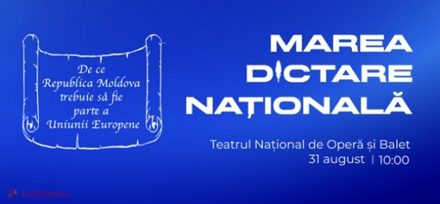 Chișinău: Peste 600 de persoane vor participa la Marea Dictare Națională, de Ziua Limbii Române