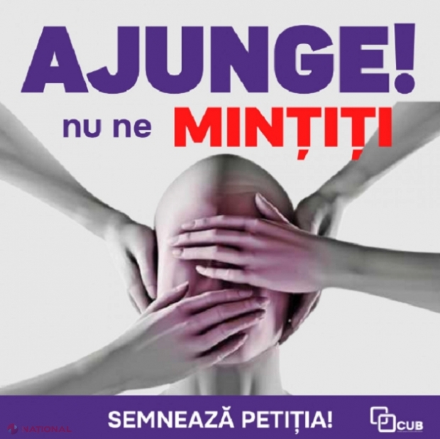 CUB îndeamnă cetățenii R. Moldova să semneze o petiție prin care i se cere guvernării să RENUNȚE la starea de urgență: „Această situație ascunde abuzuri și șmecherii”