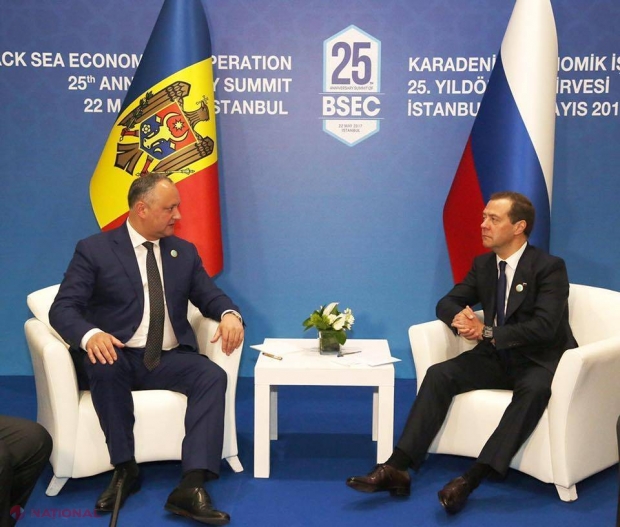 VIDEO // Medvedev, PLICTISIT de discursul și mulțumirile aduse de Dodon