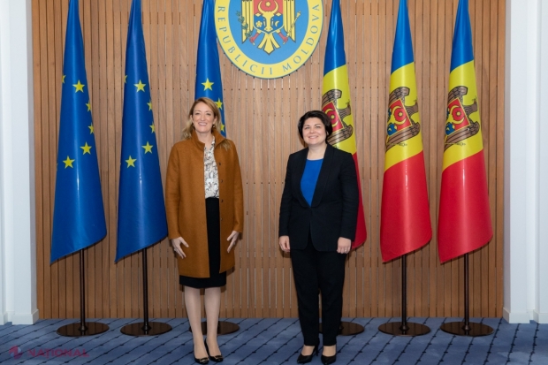 Roberta Metsola: „Am văzut cât de eficiente sunt acțiunile voastre în procesul de aderare la UE, de aceea vom continua să ajutăm R. Moldova”