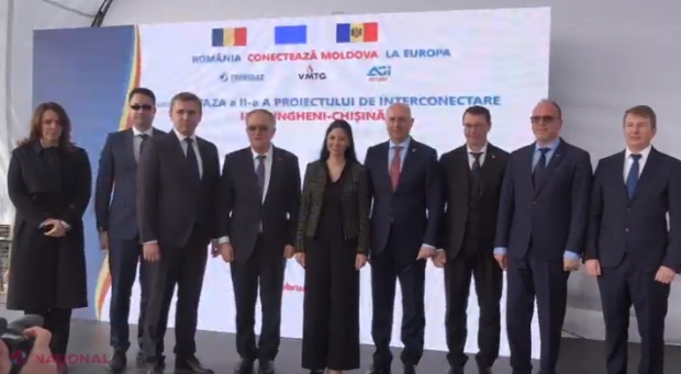 VIDEO // Șantierul de construcție a interconectorului Ungheni-Chișinău, LANSAT: Proiectul de INTERCONECTARE a R. Moldova la piața energetică europeană urmează să fie finalizat într-un an: „UNIREA se face prin proiecte concrete și nu prin declarații”