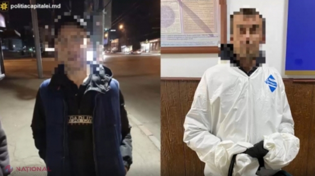VIDEO // Doi moldoveni, JAF pe str. Milano, aproape de ora 4.00 dimineața