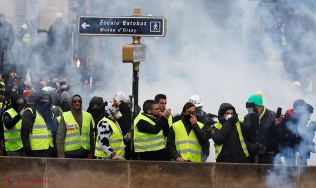 Parisul acuză propaganda de stat de la Moscova că sprijină protestele „vestelor galbene”