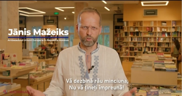 VIDEO // Șeful Delegației UE în R. Moldova, omagiu pentru Limba ROMÂNĂ. Jānis Mažeiks recită o poezie scrisă în colaborare cu poeta Ionela Hadârcă. „Identitatea culturală și lingvistică este un dar prețios, care ne unește și ne face mai puternici”