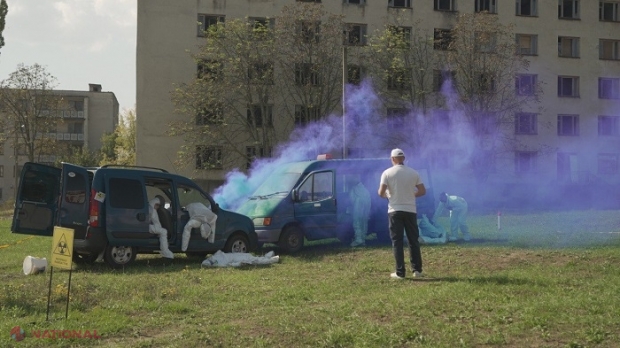 FOTO // Reprezentanți ai sistemului medical din R. Moldova învață cum să acționeze în cazul unui incident radiologic, alături specialiști din alte opt state, ghidați de experți din Marea Britanie, Canada, Norvegia și Franța