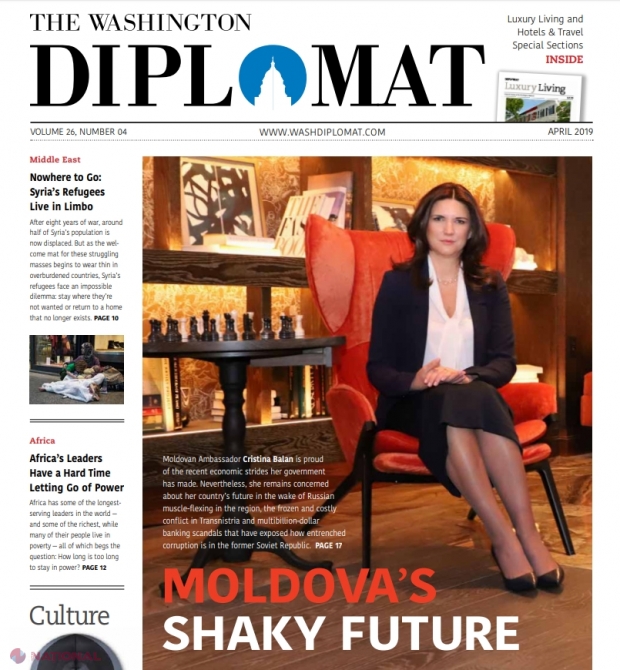 Ambasadorul R. Moldova în SUA, pentru „The Washington Diplomat”: „Guvernarea de la Chişinău va face tot posibilul pentru a forma o coaliţie ce va continua reformele”