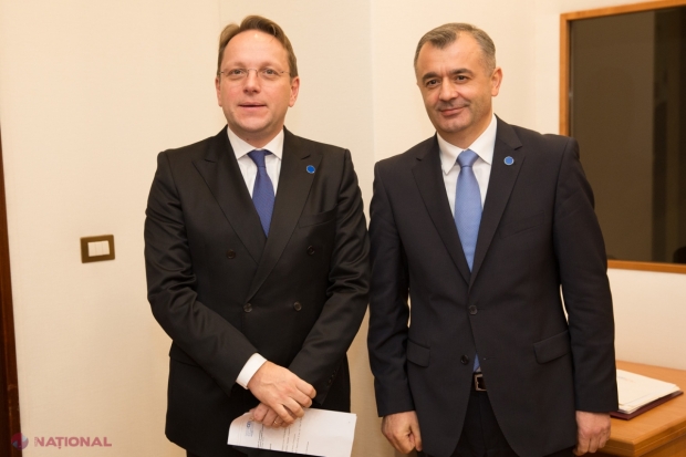 Mesajul transmis premierului Ion Chicu de către comisarul UE pentru Politica de Vecinătate și Negocieri de Extindere