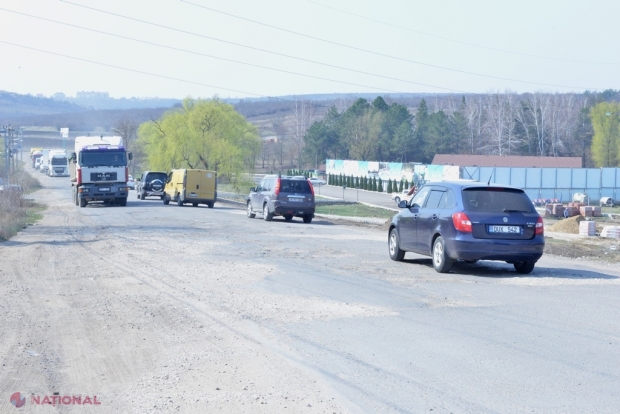 Circulația rutieră pe drumul Chișinău-Budești, SISTATĂ: Camioanele - interzise, iar transportul public - redirecționat