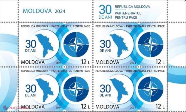 Chișinăul lansează timbrul poștal „30 de ani de la aderarea Republicii Moldova la Parteneriatul pentru Pace”