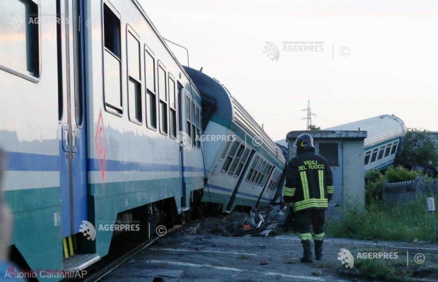 Una dintre cele două victime ale deraiării trenului din Italia este un bărbat cu pașaport românesc
