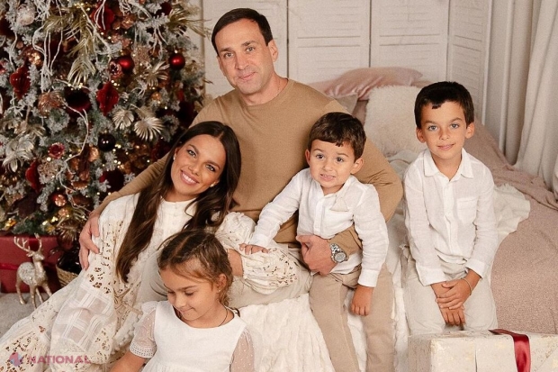 FOTO // Dmitri Torner, poze de Crăciun, în premieră, alături de familia sa. Soția sa este o celebră influencerița ucraineană, care are în palmares titlul de „Mrs. Universe 2016”