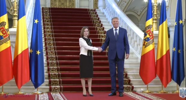 VIDEO // Maia Sandu, convorbire tete-a-tete cu președintele României, Klaus Iohannis