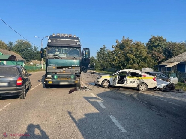 FOTO // Polițist din R. Moldova, TRAUMATIZAT în timp ce mergea să documenteze un accident rutier