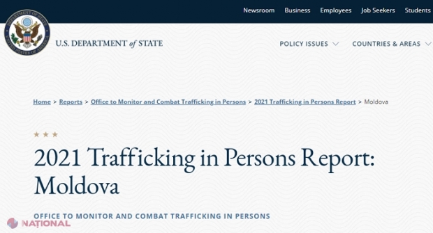 R. Moldova, pe aceeași treaptă cu Germania, Italia sau Israel într-un raport al SUA privind traficul de ființe umane