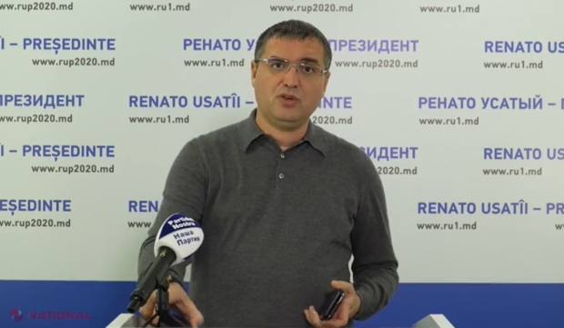 VIDEO // Usatîi dă ALARMA: „Voicu a transformat MAI-ul în staff electoral al lui Dodon, iar holdingul Sheriff a început deja să împartă BANII pentru cumpărarea voturilor. Se oferă până la 700 de lei pentru fiecare vot”