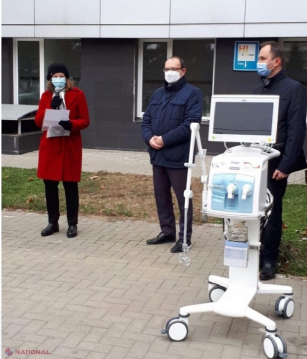 Germania a donat R. Moldova aparate de ventilare pulmonară, destinate tratării cazurilor grave de COVID-19, în sumă de 4,7 milioane de lei