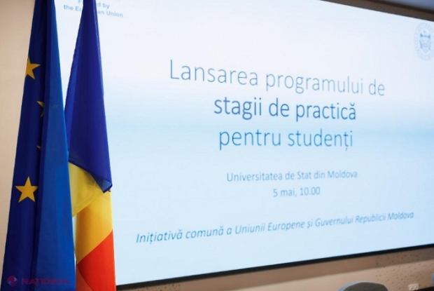 OPORTUNITATE // BURSE pentru tinerii din R. Moldova de la UE pentru a efectua stagii de PRACTICĂ în instituțiile statului