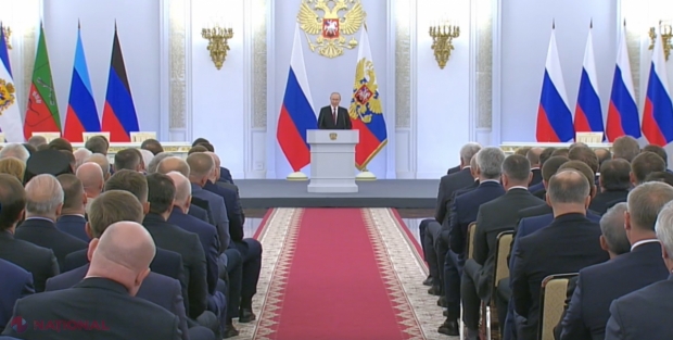 Putin pune CONDIȚII Ucrainei, după ce a semnat decretele de ANEXARE la Rusia a regiunilor Lugansk, Donețk, Zaporojie și Herson. Liderul de la Kremlin vrea NEGOCIERI și încetarea focului 