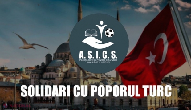 SOLIDARITATE // Asociația A.S.I.C.S. a donat 1 000 000 de lei pentru a ajuta poporul turc după seismele devastatoare din februarie