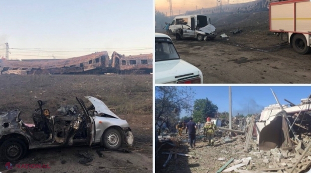 FOTO // Rușii au ATACAT un tren de pasageri chiar de Ziua Independenței Ucrainei. Cel puțin 22 morți și 50 de răniți, după ce rușii au BOMBARDAT o gară: „Rusia teroristă trebuie oprită