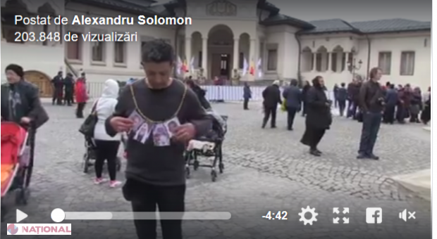 VIDEO // Regizorul Alexandru Solomon a PROTESTAT la Patriarhie față de vizita Patriarhului Kirill