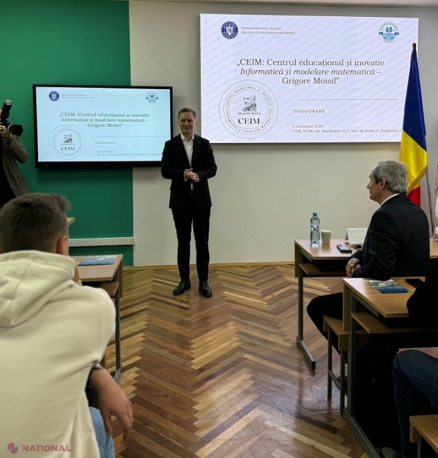 Încă un proiect finanțat de DRRM, implementat în R. Moldova - laborator inovativ de informatică și matematică la UTM! Adrian Dupu: „Un angajament pentru viitorul tinerilor din R. Moldova. România este alături de voi în drumul spre excelență”