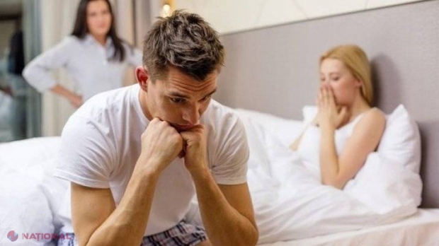 A ajuns mai devreme acasă şi şi-a găsit soţul în pat cu o altă femeie. Explicaţia lui a lăsat-o mută