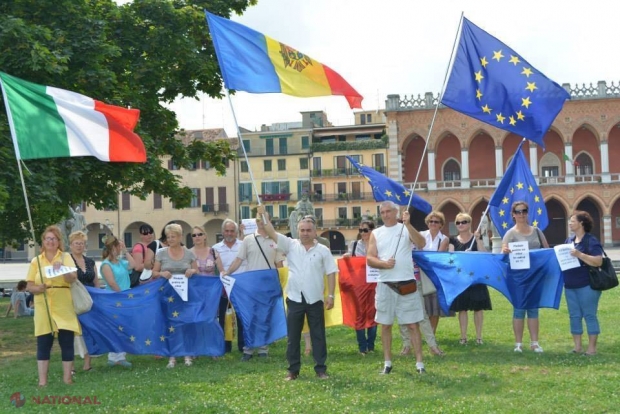 FOTO // Cum au sărbătorit moldovenii din diasporă semnarea Acordului de Asociere cu UE
