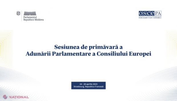 Subiectul privind rolul Rusiei în escaladarea tensiunilor în Republica Moldova, pe agenda Sesiunii de primăvară a APCE