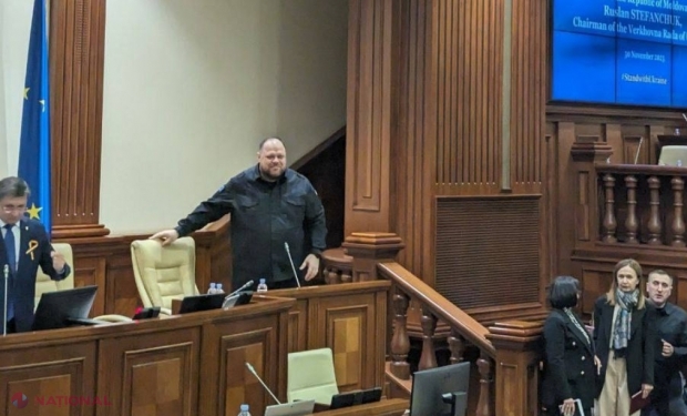 VIDEO // Președintele Radei Supreme, Ruslan Stefanchuk, DISCURS în Parlamentul R. Moldova. Mesajul transmis moldovenilor de către oficialul de la Kiev