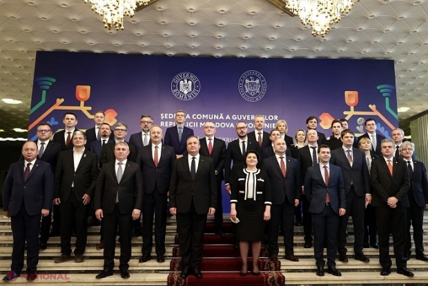 GALERIE FOTO // Ședința COMUNĂ a guvernelor de la Chișinău și București, în IMAGINI: „Drumul nostru spre Europa trece prin România”