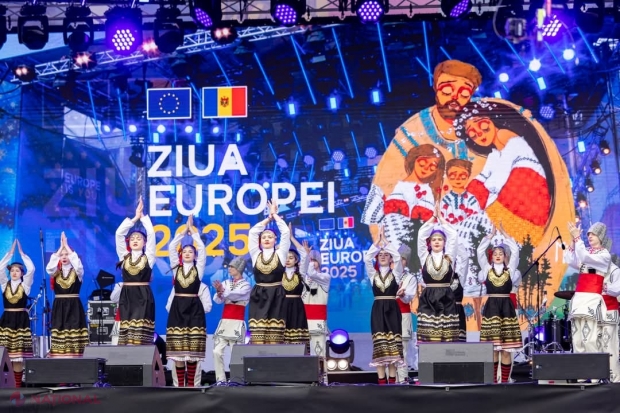 Chișinăul a prins viață de Ziua Europei: sărbătoare, tradiții și spirite unite în Piața Marii Adunări Naționale