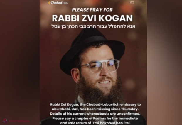Trei persoane arestate în cazul rabinului cu cetățenia R. Moldova, ucis în Emiratele Arabe Unite. MAE: „Condamnăm ferm orice act de violență și antisemitism”