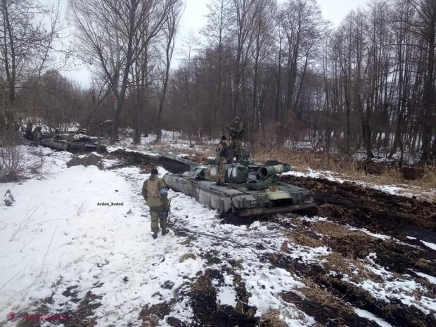 Pierderi IMPORTANTE suportate de armata lui Putin în ultima zi de RĂZBOI. Numărul soldaților ruși uciși a crescut de la 12 000 la 13 500. Ucrainenii raportează distrugerea a 15 TANCURI, 30 de blindate, patru avioane și cinci elicoptere