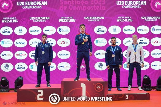 GALERIE FOTO // Medalii de AUR și argint pentru luptătorii din R. Moldova la Campionatul European U20 din Spania