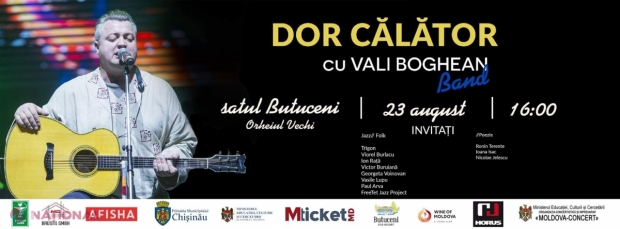 „Dor călător”: Concert marca Vali Boghean, la Butuceni. Cât costă biletele